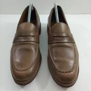 Allen Edmonds Addison Men 9.5 Brown Leather Penny Loafers 4074 Amazon.com | Allen Edmonds Men main image 3
